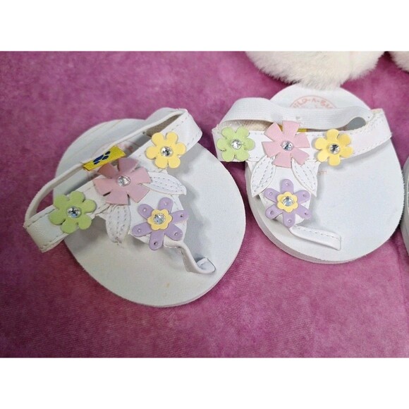 Lot of 5 Pair Build A Bear BAB Sandals Bunny Slippers Shoes For Your Stuffies - Picture 4 of 8